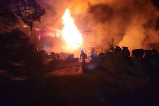 Ogromny pożar koło Tomaszowa Mazowieckiego