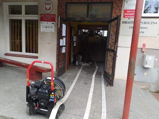 Dym i ewakuacje w szkołach powiatu iławskiego