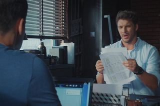 M jak miłość odc. 1833. Jakub Karski (Krzysztof Kwiatkowski), Marcin (Mikołaj Roznerski)