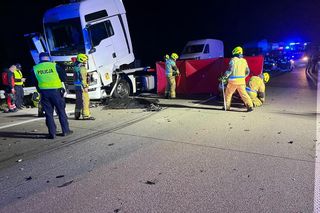 Tragiczny wypadek na S8 w Łódzkiem. Zderzyły się dwie ciężarówki. Jedna osoba nie żyje