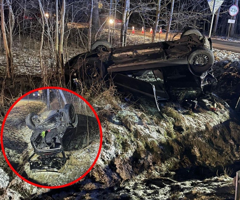 Groźny wypadek w Pyskowicach. Trzy osoby trafiły do szpitala