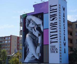 Mural Taylor Swift w Warszawie