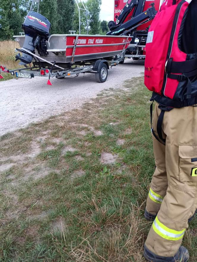 Akcja ratownicza w Przylasku Rusieckim. Utonął mężczyzna