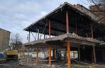 Sosnowiec: Rozbiórka budynku przy ulicy Szklarnianej