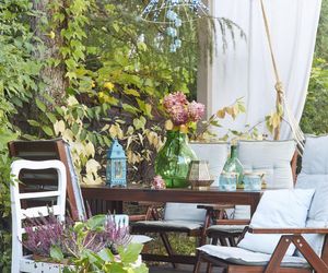 Jesienne dekoracje balkonu i tarasu