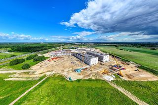 Najnowocześniejszy w Polsce szpital onkologiczny we Wrocławiu już stoi. To stan surowy otwarty