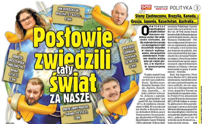 Podróże posłów. Sejm