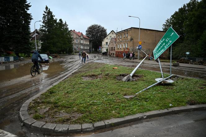 Lądek Zdrój po przejściu fali