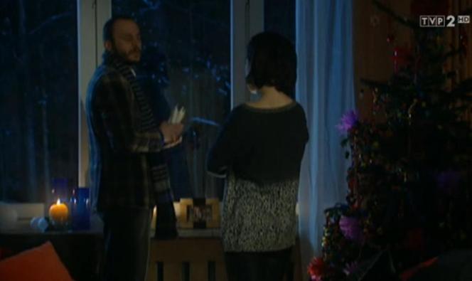M jak miłość odc. 991. Kinga (Katarzyna Cichopek), Robert (Tomasz Borkowski)