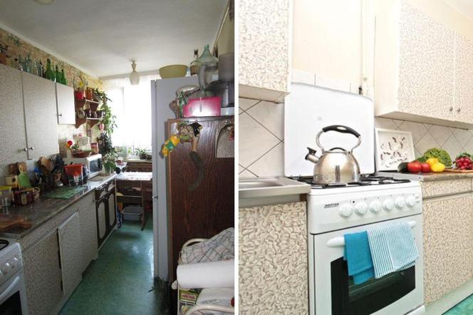 Metamorfoza wąskiej kuchni w bloku bez remontu. Zdjęcia przed i po
