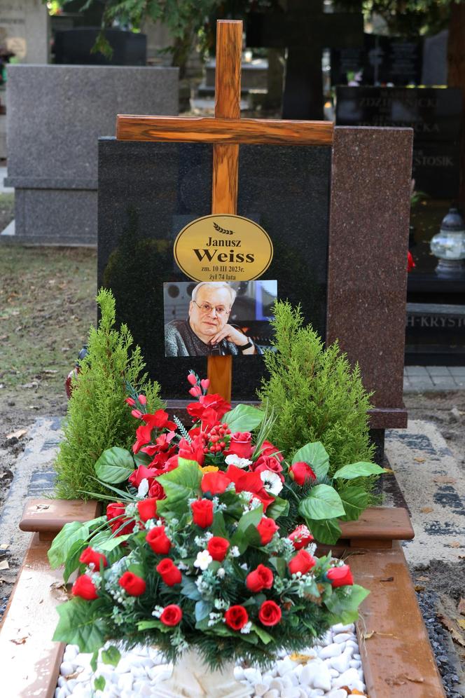 Tak wygląda grób Janusza Weissa 