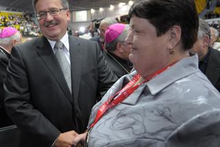 Henryka Krzywonos-Strycharska i prezydent Bronisław Komorowski 