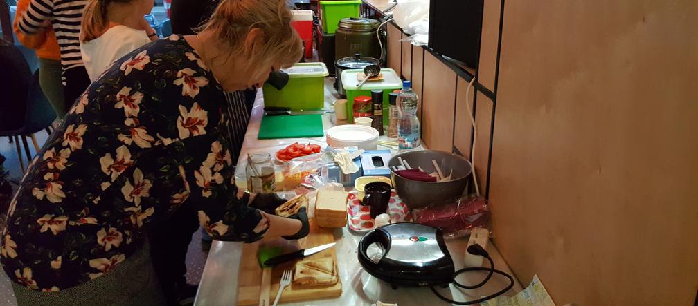 Tu wolontariusze mogą się ogrzać i coś zjeść