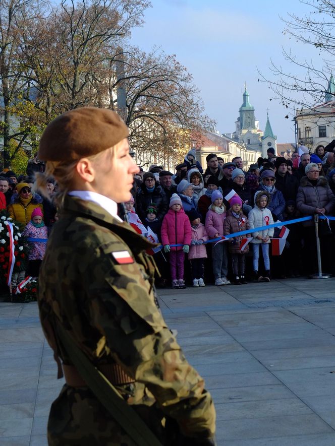 Święto Niepodległości w Lublinie. Setki mieszkańców świętowało na Placu Litewskim