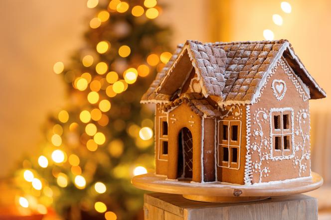 Wigilia i święta Bożego Narodzenia: domek z piernika