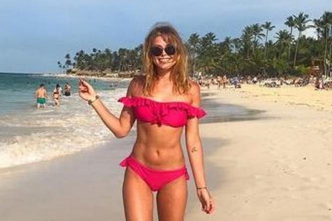 Joanna Opozda w bikini na Dominikanie