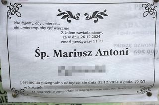 Rozwodnicy spotkali się na święta. Doszło do tragedii. 51-letni Mariusz nie żyje