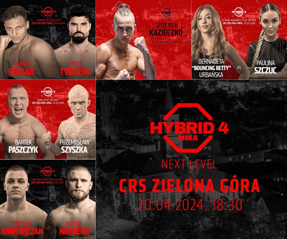 Hybrid MMA - KARTA WALK, WALKI, ZAWODNICY. Kto walczy 20.04.2024?