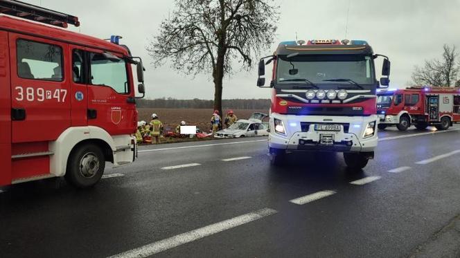 Matka i dzieci poszkodowane w wypadku koło Leszna