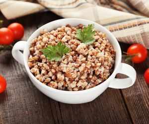 Zapiekanka z kaszy gryczanej i twarogu