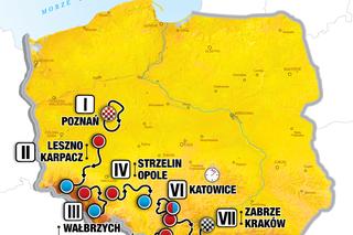 80. Tour De Pologne [29.07-04.08.2023]. Jak będzie przebiegać trasa wyścigu?