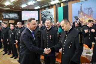 Bełchatów: Prezydent Andrzej Duda z wizytą u górników