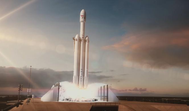 SpaceX Falcon Heavy - start rakiety online