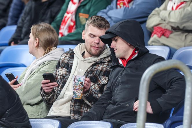Kibice na meczu Polska -Nowa Zelandia na Stadionie Śląskim