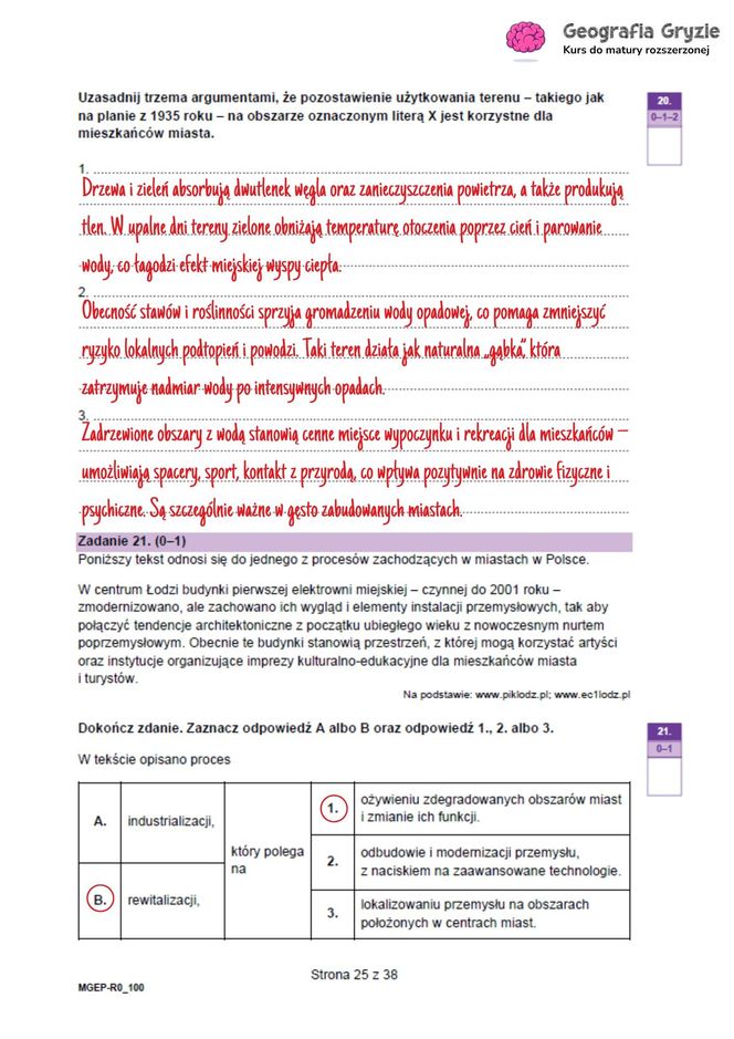 Matura 2025 geografia rozszerzona - wszystkie odpowiedzi 