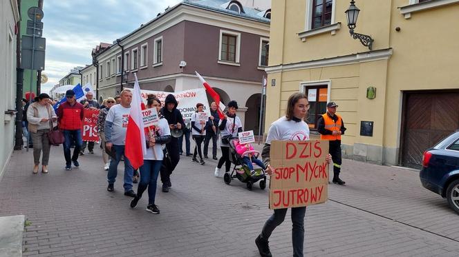 Protest przeciw CPK w Zamościu