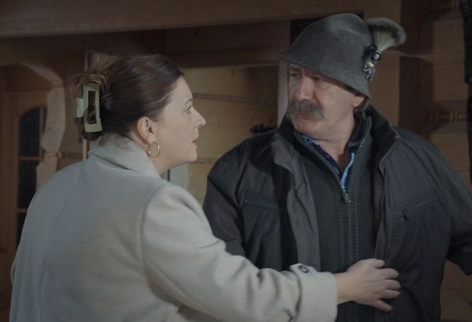 M jak miłość, odcinek 1849: Stryj Gutowski (Piotr Majerczyk), Haneczka (Elżbieta Firek)