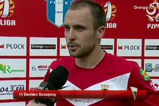 I liga: Piłkarz GKS-u Tychy Damian Szczęsny po remisie 1:1 z Wisłą Płock WIDEO
