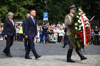 Andrzej Duda złożył kwiaty pod pomnikiem Józefa Piłsudskiego