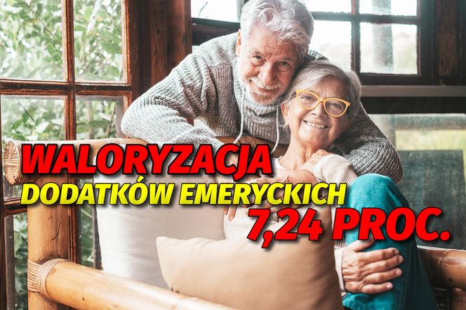 Waloryzacja dodatków emeryckich 7,24 proc. 8.01.2024 