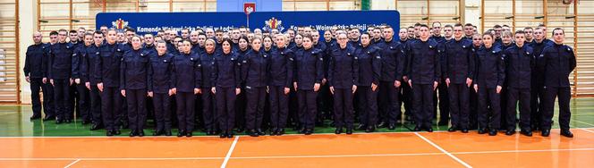 Ślubowanie nowych policjantów w Łodzi