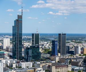 Panorama Warszawy z wieżowca Skyliner