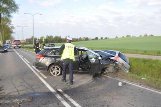 Wypadek na trasie Działdowo-Kozłowo. Dwie osoby w szpitalu