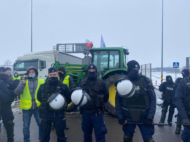 Protest rolników w Strykowie