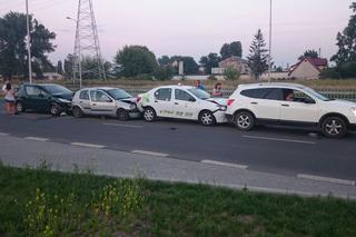 Zderzenie czterech samochodów koło Areny Lublin
