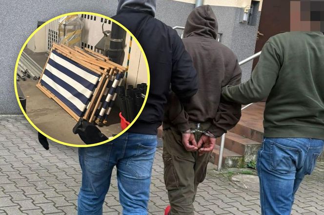 Złodziej grasował w hotelu. Jego łupem padły m.in. leżaki