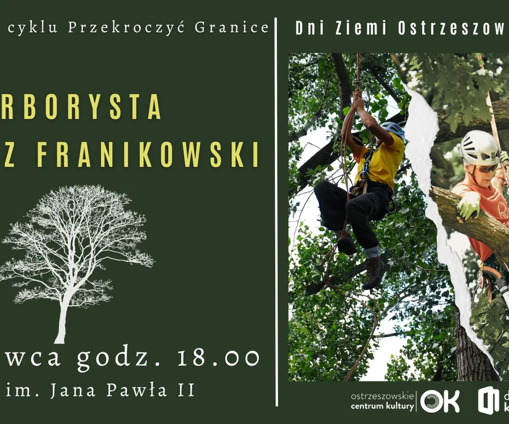 Ostrzeszów. Kim jest ARBORYSTA? Przed nami kolejne spotkanie z cyklu Przekroczyć Granice 