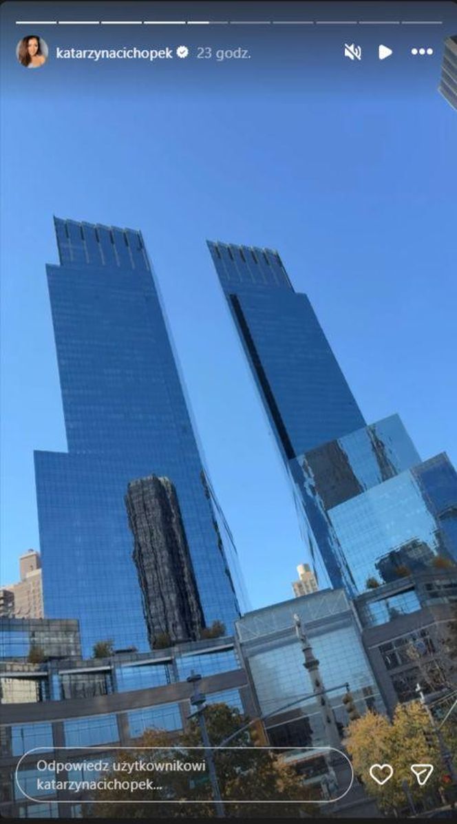 Katarzyna cichopek dopinguje męża na Maratonie Nowojorskim