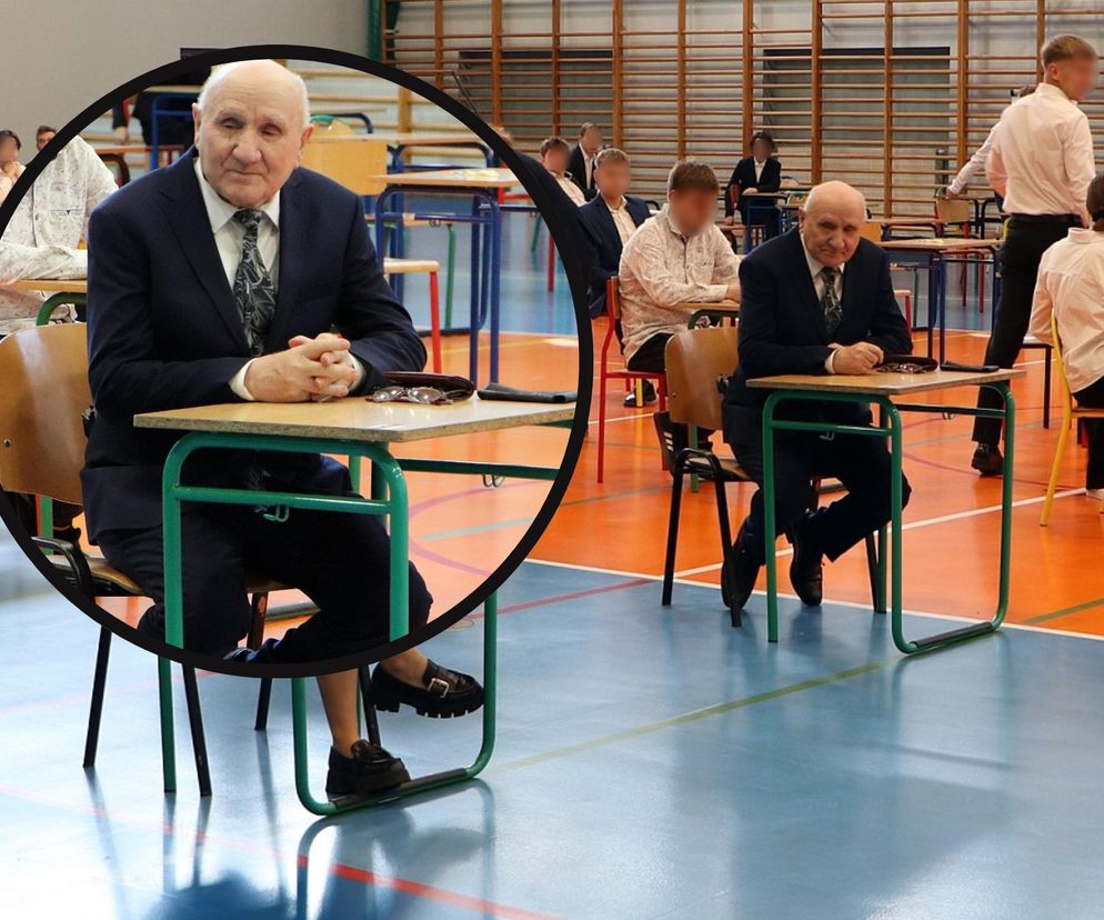 Nikt nie chciał mu pomóc, ale on się nie przejmuje. 86-letni pan Józef po raz kolejny przystępuje do matury