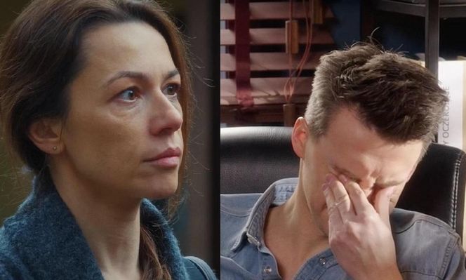 M jak miłość, odcinek 1859. Martyna (Magdalena Turczeniewicz), Jakub (Krzysztof Kwiatkowski)