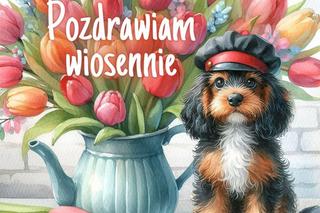 Wiosenne pozdrowienia i kartki na dzień dobry dla przyjaciół 