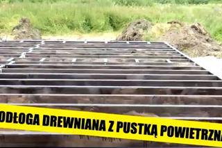 Podłoga na stropie drewnianym z pustką powietrzną. FILM z cyklu Stan surowy bez błędów