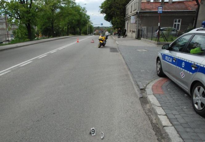 Dramatyczny wypadek motocyklisty w Jarosławiu