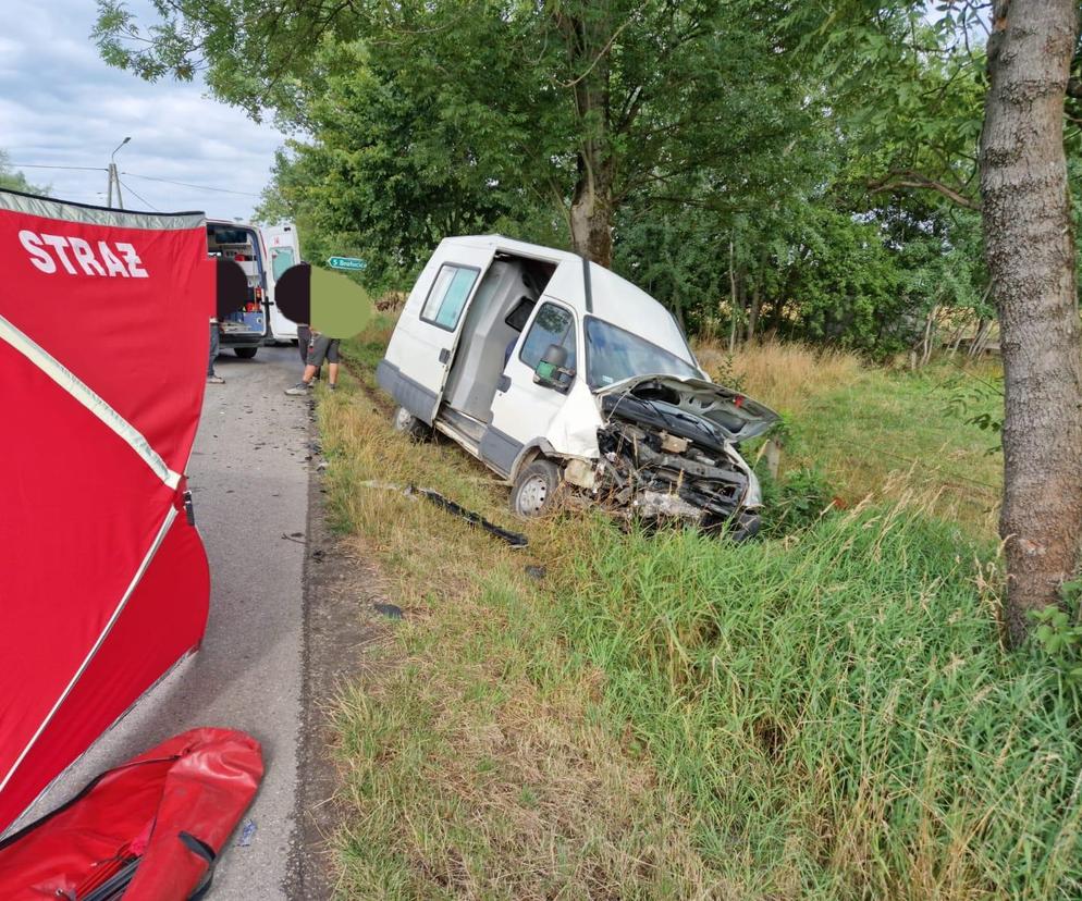 Groźny wypadek drogowy w miejscowości Wrzępia w powiecie brzeskim