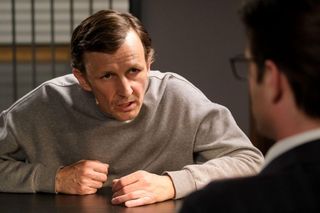 M jak miłość odc. 1872 po wakacjach. Święcicki (Artur Paczesny), jego brat Błażej (Adrian Budakow)