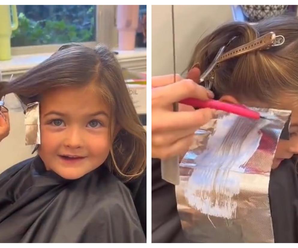 Zamiast do przedszkola zabrała 5-letnią córkę do fryzjera i ufarbowała jej włosy